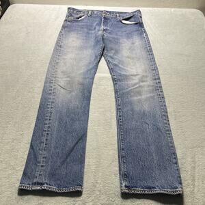 Levis 501 Baggy Jeans Mens 34x32 Straight Fit Relaxed Loose Hamilton Wide Leg